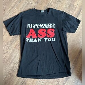 Black Graphic Men's Girlfriend T-Shirt